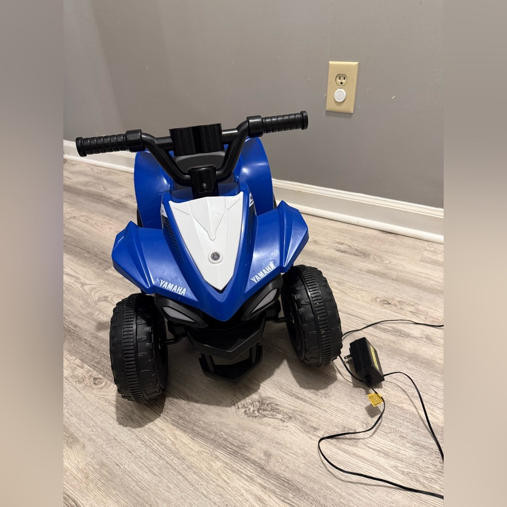 Yamaha Blue and White Kids Electric Ride-On ATV